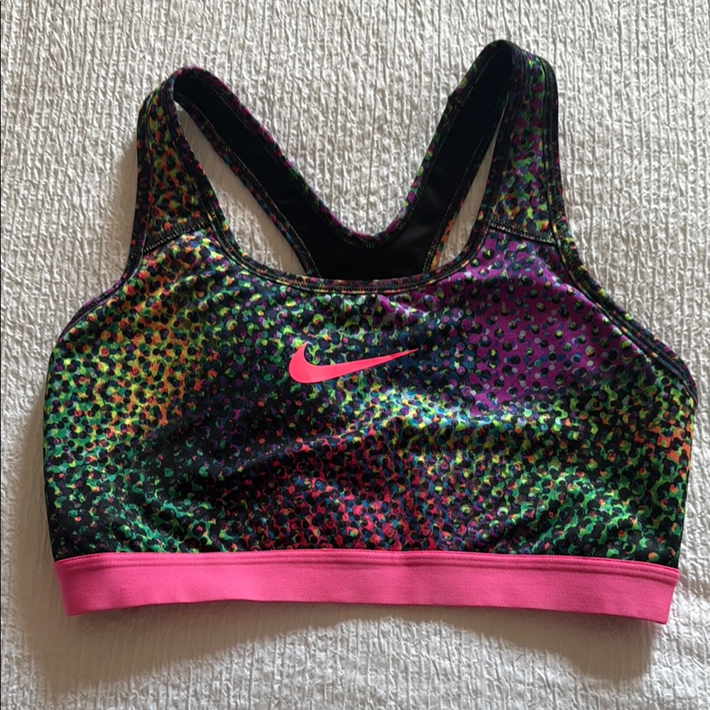 Nike Colorful Leopard Print Sports Bra